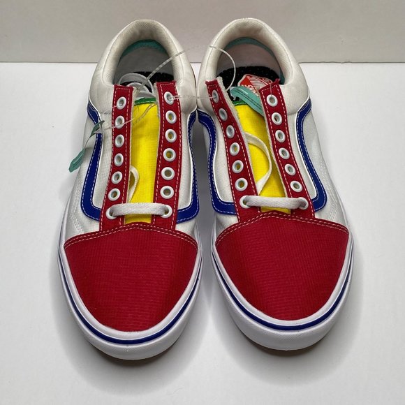 Vans Primary Color Block Red Blue Yellow eBay Sneakers Mens Size 9.5 Women 11 - Picture 8 of 10